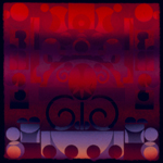 JFF-21, 8 3/8 X 8 3/8, 2008, ink on japanese fiber - relief print